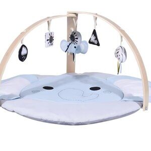 Baby Play Gym‎ Mat Tummy Time Activity Mat with 5 Sensory Toys